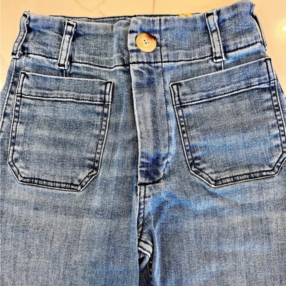 Anthropologie The Colette Crop High-Rise Wide-Leg Jeans by Maeve
